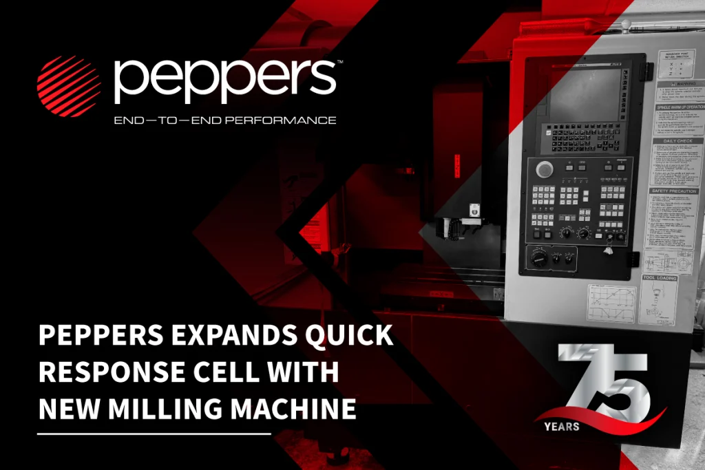 Peppers Cable Glands expands quick response cell with our new milling machine