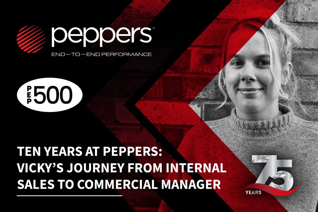 Ten years at Peppers: Vicky’s journey from Internal Sales to Commercial Manager